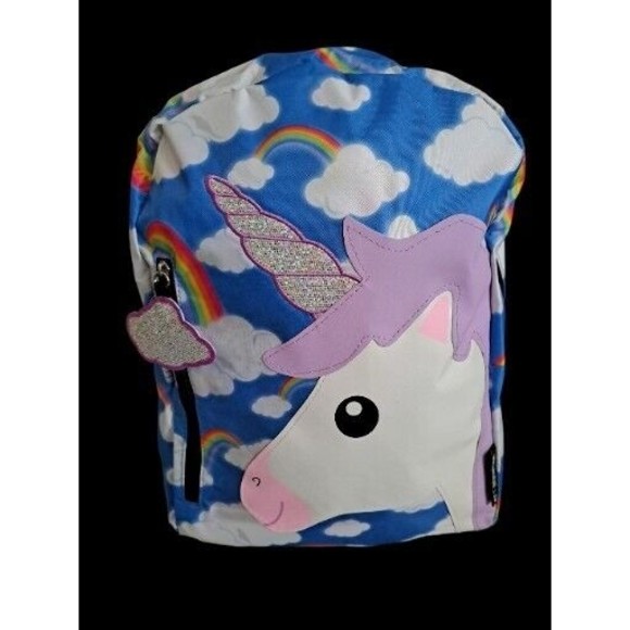 Emojination 16" Unicorn Clouds Kids' Backpack Blue School Travel Book Bag NWT - Picture 5 of 6